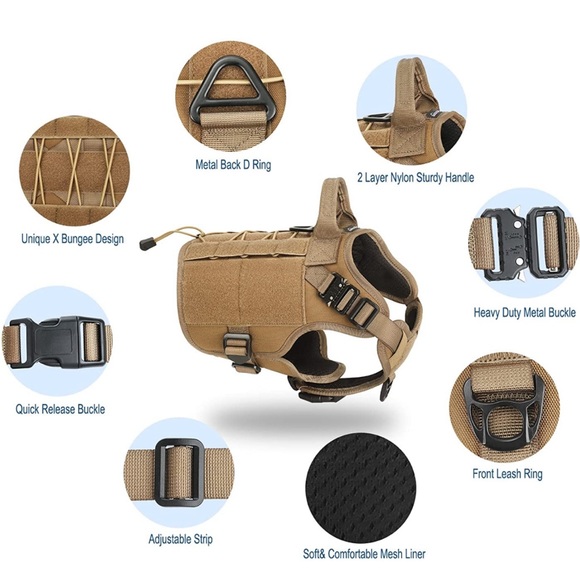 PETNANNY Tactical Dog Harness MEDIUM - Picture 2 of 6